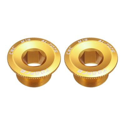 uxcell Set of 2 Bicycle Crank Cover Screws M19 Aluminum