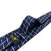 [S&W SHLAX&WING] Men's Tie & Pocket Square Set, Navy Blue & Yellow, Medium, 147cm