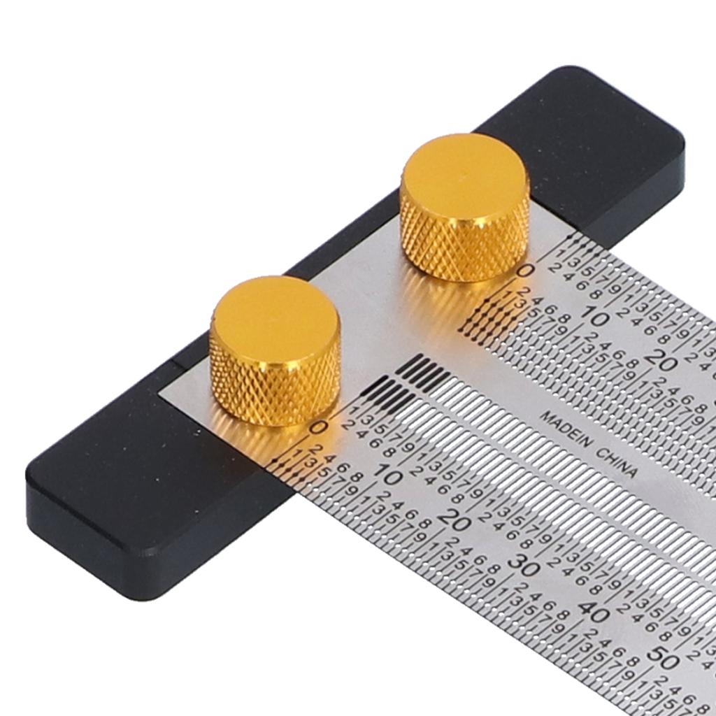 Marking Scale Exquisite Accurate Portable Convenient Sturdy Multifunctional Tshaped Hole Ruler(200mm )