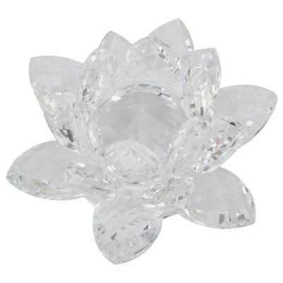 Hause Hochzeit Party Dekoration Quarz Kristall Lotus Blume Handwerk Glas Ornamente Transparent