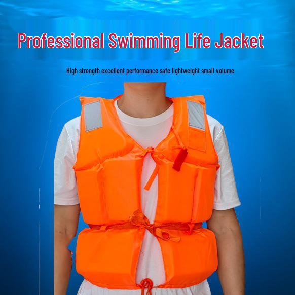 High Buoyancy Life Jacket for Marine Work, Fishing, Swimming, and Rafting