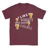 I Like Whiskey And Maybe 3 People Tshirt Unisexs Streetwear Tshirts Summer Crewneck Fashion Tee Shirt Loose Big Size Tops