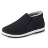 Old Beijing cloth shoes men's autumn and winter casual non-slip black one-pedal work labor insurance board cotton shoes