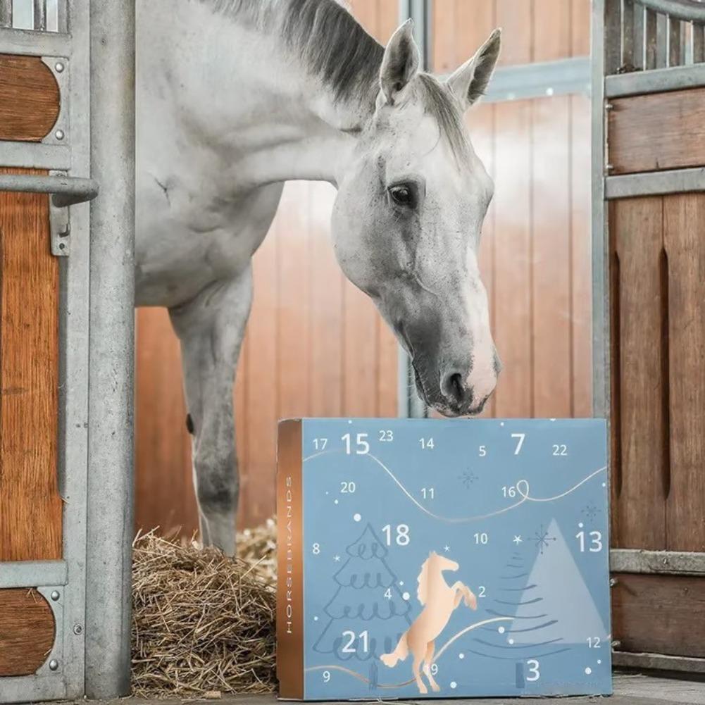 2025 HORSEBRANDS Adventskalender 24 Tage Countdown Tägliche Überraschungen & Weihnachtsgeschenk Winterhimmel Themenkalender Für Pferdebesitzer