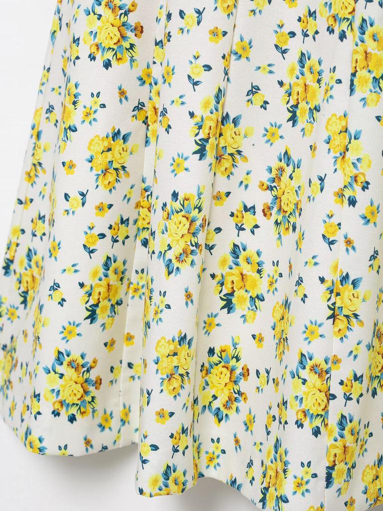 Summer 2025 Women's Slim Fit Poplin Print Spaghetti Strap Dress