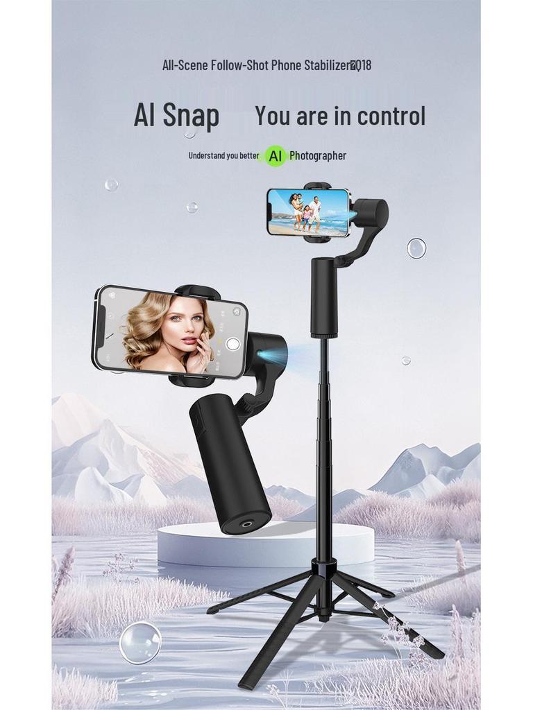 Q18 Two-Axis Handheld Gimbal: 360° Intelligent Mobile Phone Stabilization and Follow-Shot Bracket
