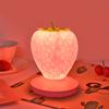 D5 LED Strawberry Novelty Night Lamp USB Bedside Lamp Silicon Touch-Sensor Night Light for Kid Children Bedroom Room Decoration