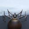 1pc Exquisite Gothic Geometric Spiked Crystal Hair Crown Accent Fantasy Royal Design Perfect Weddings Cosplay Elegant Headpiece