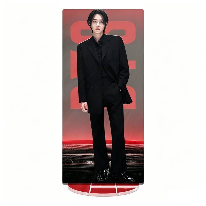 Bts World Tour Acrylic Display With Cnc Cut Seamless Printing For Gift And Decor
