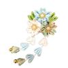 Ancient Style Sakura Flower Hair Clip Hanfu Accessories Tassel Flower Hairpin  Women