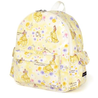 COLORFUL CANDY STYLE Disney 2-Piece Backpack and Water Bottle Cover (Small) Set Featuring Belle from BEAUTY AND THE BEAST. Perfect for Leisure Trips,