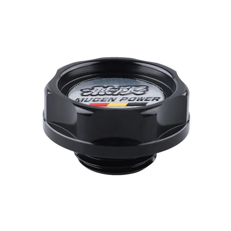 Fit for Honda Civic City Accord CR-V XR-V Vezel Mugen Style Car Engine Oil Cap Aluminum Radiator Fuel Filler Tank Cover