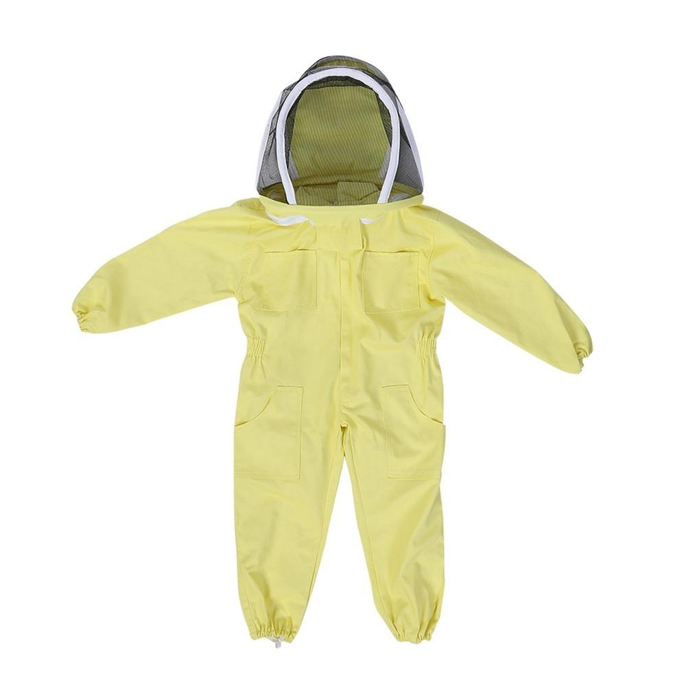 Yellow Beekeeping Protective Suit Cotton Beekeeper Protective Suit Outdoor Activities L
