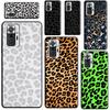 Leopard Print Black Cheetah Pattern For Xiaomi Redmi Note 10 11 Pro 10S 11S Note 7 8 9 Pro Case For Redmi 10 9 9A 9C 9T Cover