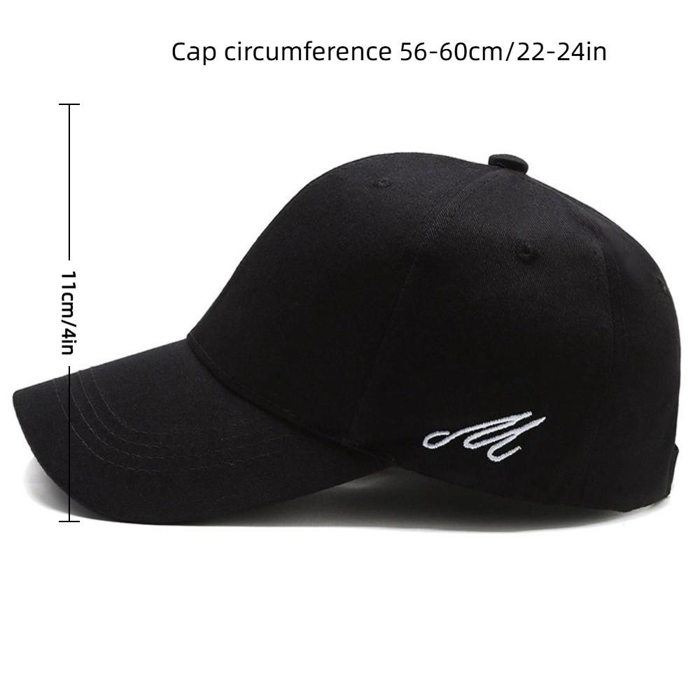 Fashion Embroidered Baseball Cap Cotton Breathable Outdoor Cap Pure Color Unisex Sports Cap Outdoor Activities