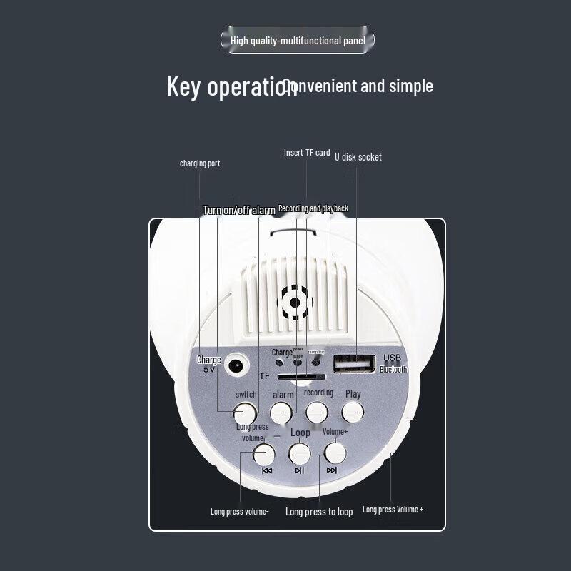 Leigongwang CR-617 High-Power Bluetooth Recording Megaphone