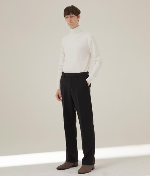 HYOJI P3004 Essential Washable Thick Semi-Wide Slacks (3 Colors)