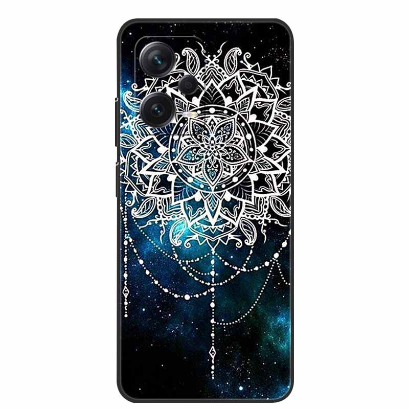 Weiche Hülle für Xiaomi Redmi Note 12 Pro 5G Case Schwarz TPU Silikon Hüllen für Redmi Note 12 Turbo 5G / Note12 Pro Plus Pro+ Wolf