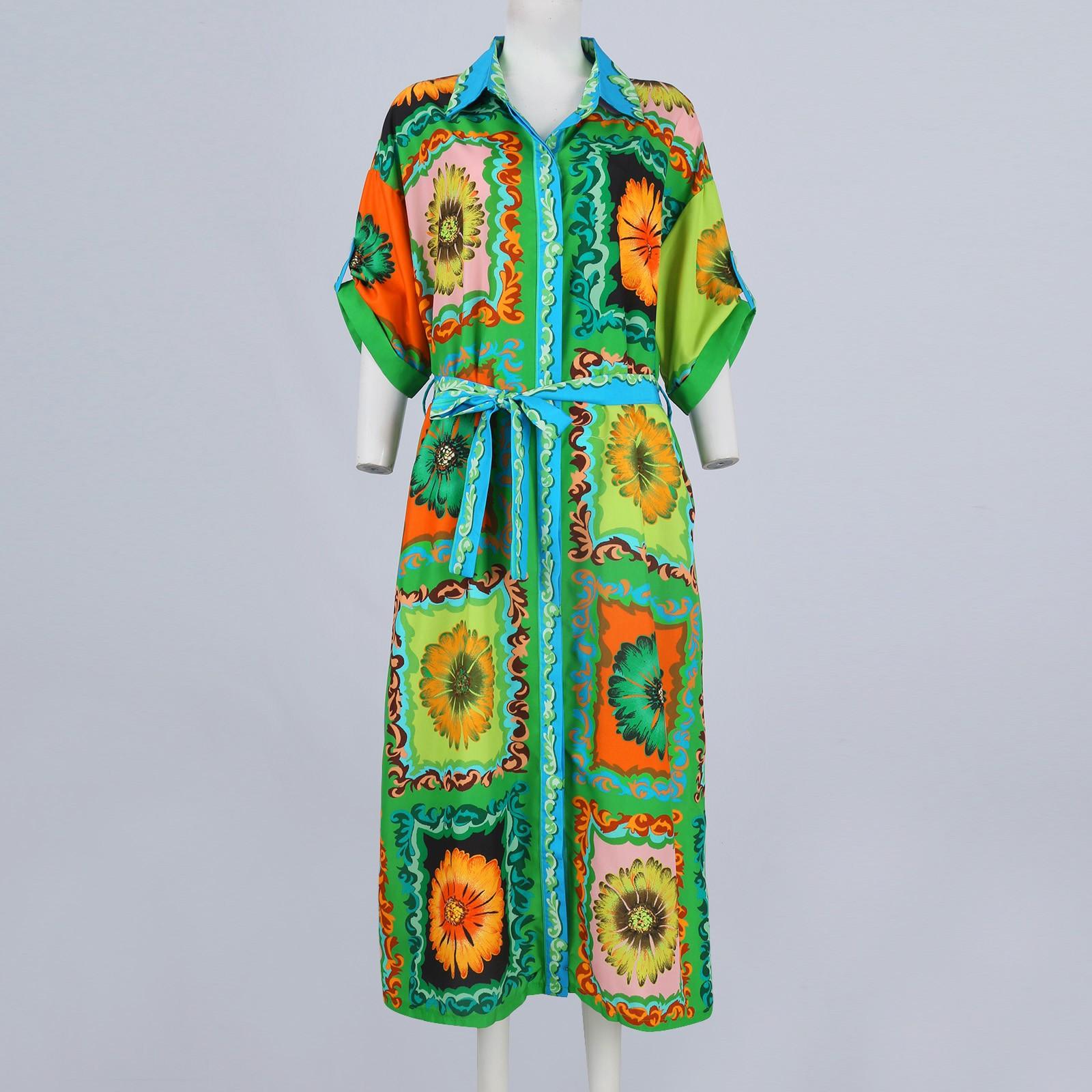 Женская темпераментная длинная юбка со шнуровкой на талии — фото 4