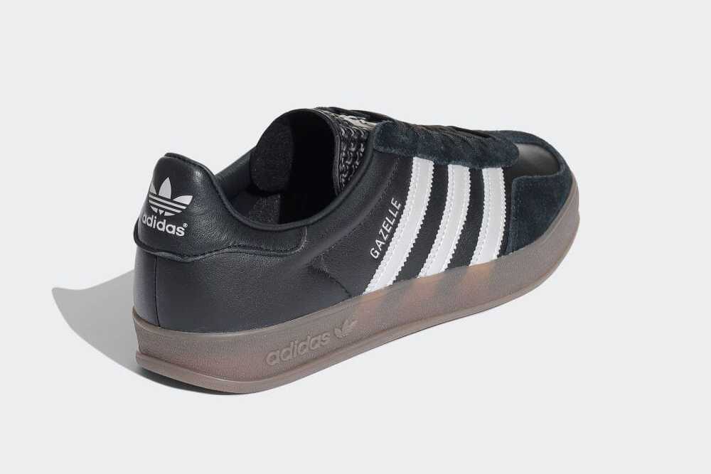 JH8837 Adidas Gazelle Indoor Core Black Matt Silver Gum (Men's)
