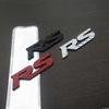 Personalized 3D RS Metal Car Stickers Modified Metal Car Emblems Rear Badge Letter Decals Side Marker Decorative Stickers for Automobiles