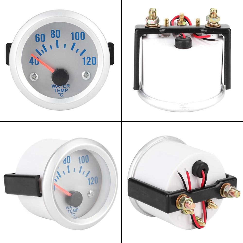 52mm 2 Universal Car Motor Digital Blue LED Water Temp Temperature Gauge 40 120 celsius Range