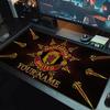 Manchester United F Custom Name Large Size Mouse Pad Large Gaming Table Cushion Non-slip Laptop Tablet Big Mousepad XXL Mat Mini PC Playmat With Lock 