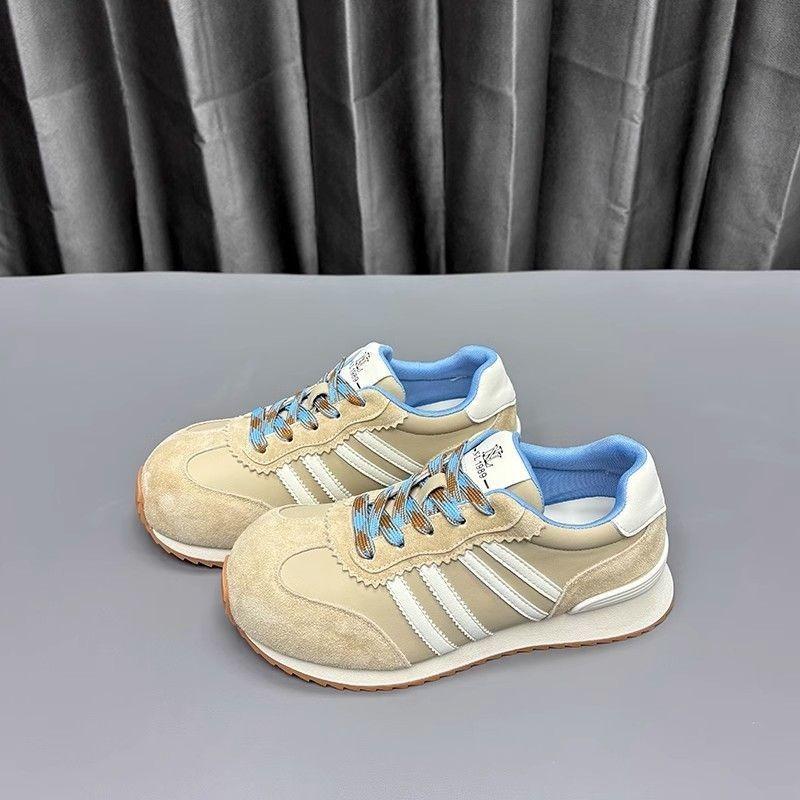 Spring women's shoes low-top casual shoes comfortable platform fashion round head versatile lace-up