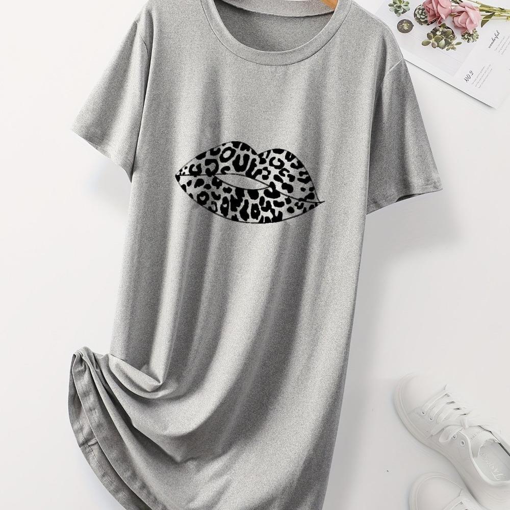 Casual Women Nightdress Short Sleeve Sleepwear Dresses Loose Fit Nightwear Home Clothes Nightie Loungewear Dresses