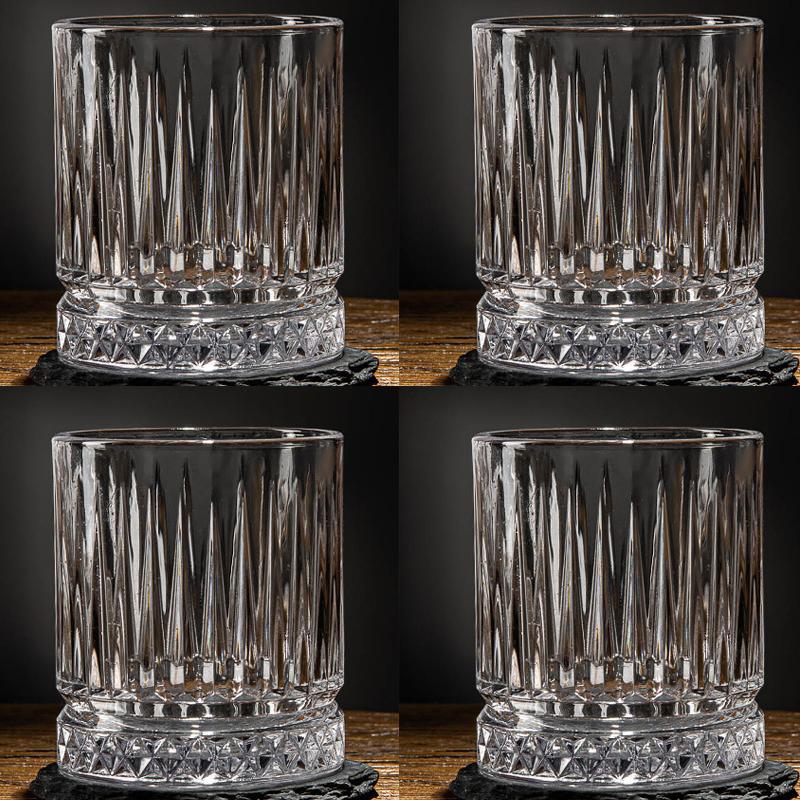 6 buc/4 buc/2 buc/1 buc 230 ml Apă Sticlă Transparentă cu Dungi Verticale Pahare de Vin pentru Petrecere/Bar/Casă Pahar de Bere Pahare