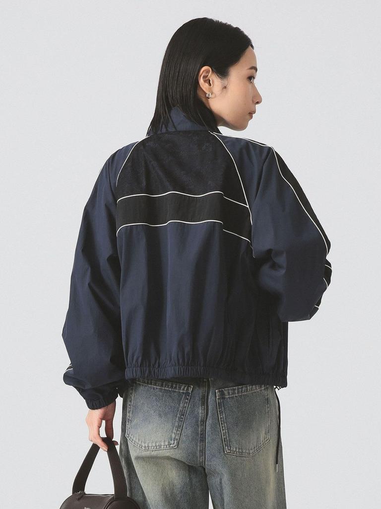 Ray Beams Women's Lace Track Jacket, Navy