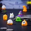 Halloween Miniature Figurines,Halloween Mini Resin Figures Ornament for Halloween Bag Fillers Garden Dollhouses Decors A0KF