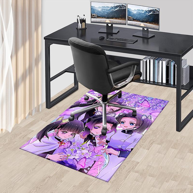

1pc Butterfly Cat Ears Office Chair Mat: Anime Cartoon Design, Non-Slip Carpet for Home Decor, Suitable for All Seasons - Perfect Gift for Fans!Q011 60cm by 90cm