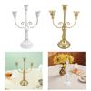 Metal Candelabra Centerpiece Elegant Candlestick Pillar Candle Holder for Living Room Festivals Dining Room Events Wedding