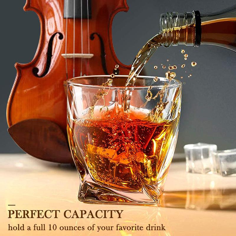 1PCS Whiskey Glass, Old Fashioned Rocks Glasses Tumblers, Glassware for Cocktail Scotch, Bourbon, Gin, Voldka, Brandy