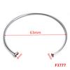 2pcs/lot Stainless Steel Open Bracelets Bangles Settings Cabochon Base Bezel Trays Fit Round Beads DIY Jewelry Making Fin