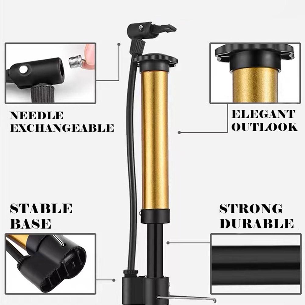 Inflator Bicycle Basketball Football Universal Mini Bicycle Tire Ball Manual Air Pump Inflator