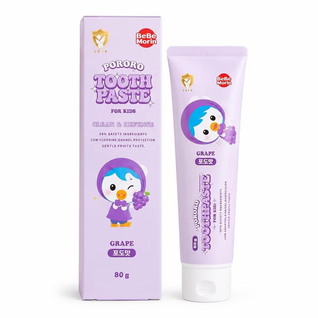 Dentifricio per Bambini PORORO 90g 5 gusti