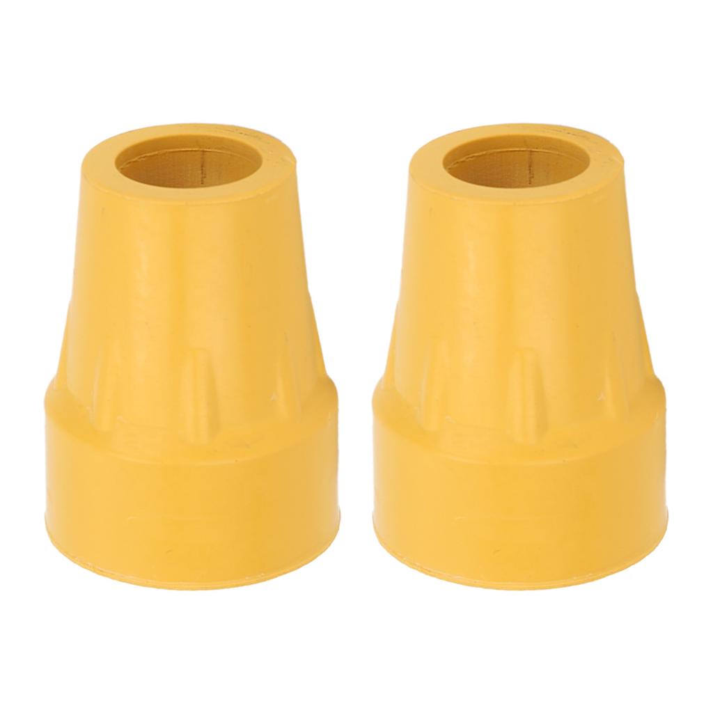 2Pcs Crutch Tips Replacement Latex Free Heavy Duty Non Slip Flat for Canes Walker Accessories