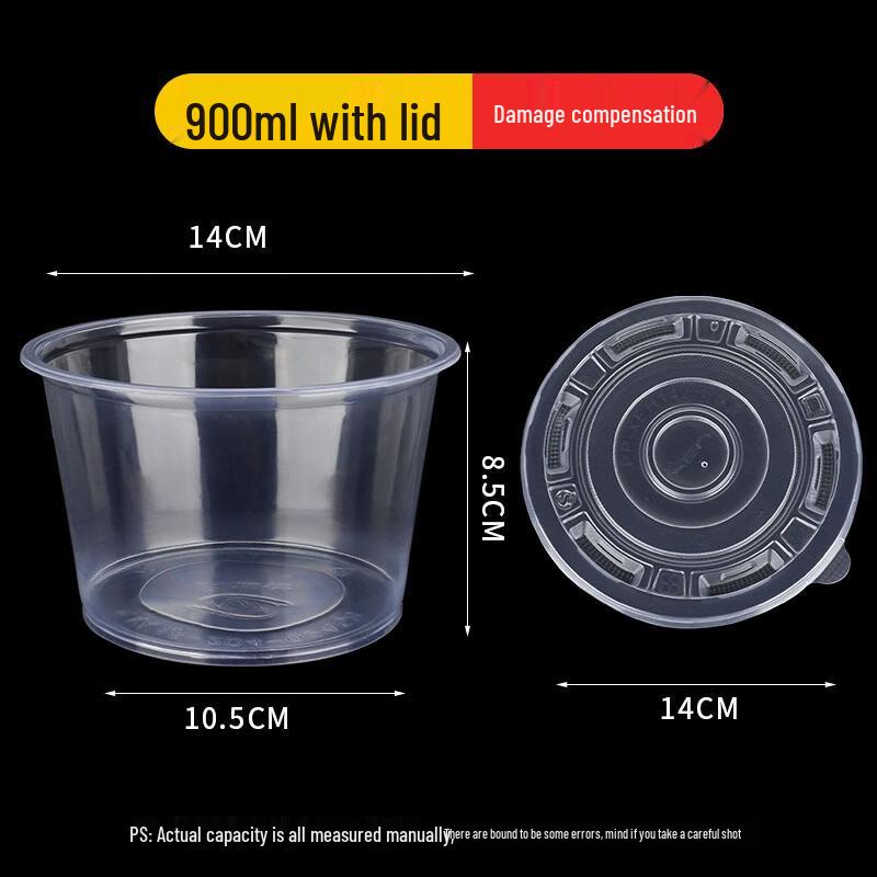 Thickened Food-Grade Round Disposable Soup Bowl