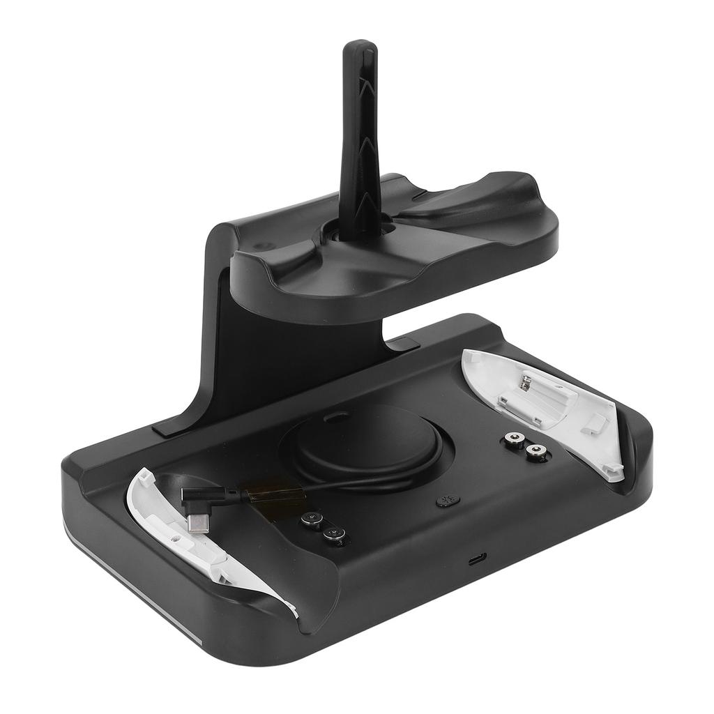 VR Controller Charging Stand RGB Light VR Headset Controller Charging Station with 2 Rechargeable Batteries