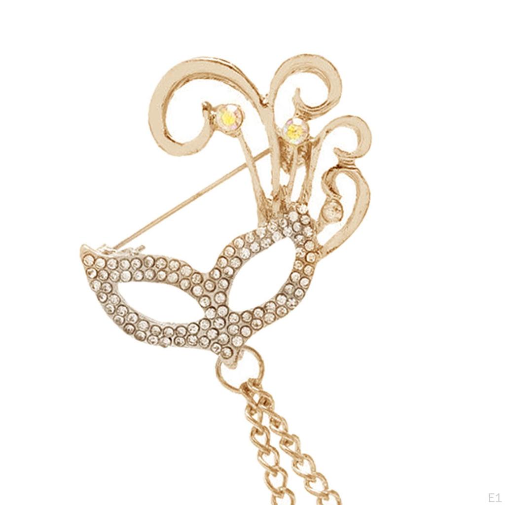 Elegant Men's Brooch Chain Badge Alloy Suit Trendy for Anniversary Wedding Tuxedo