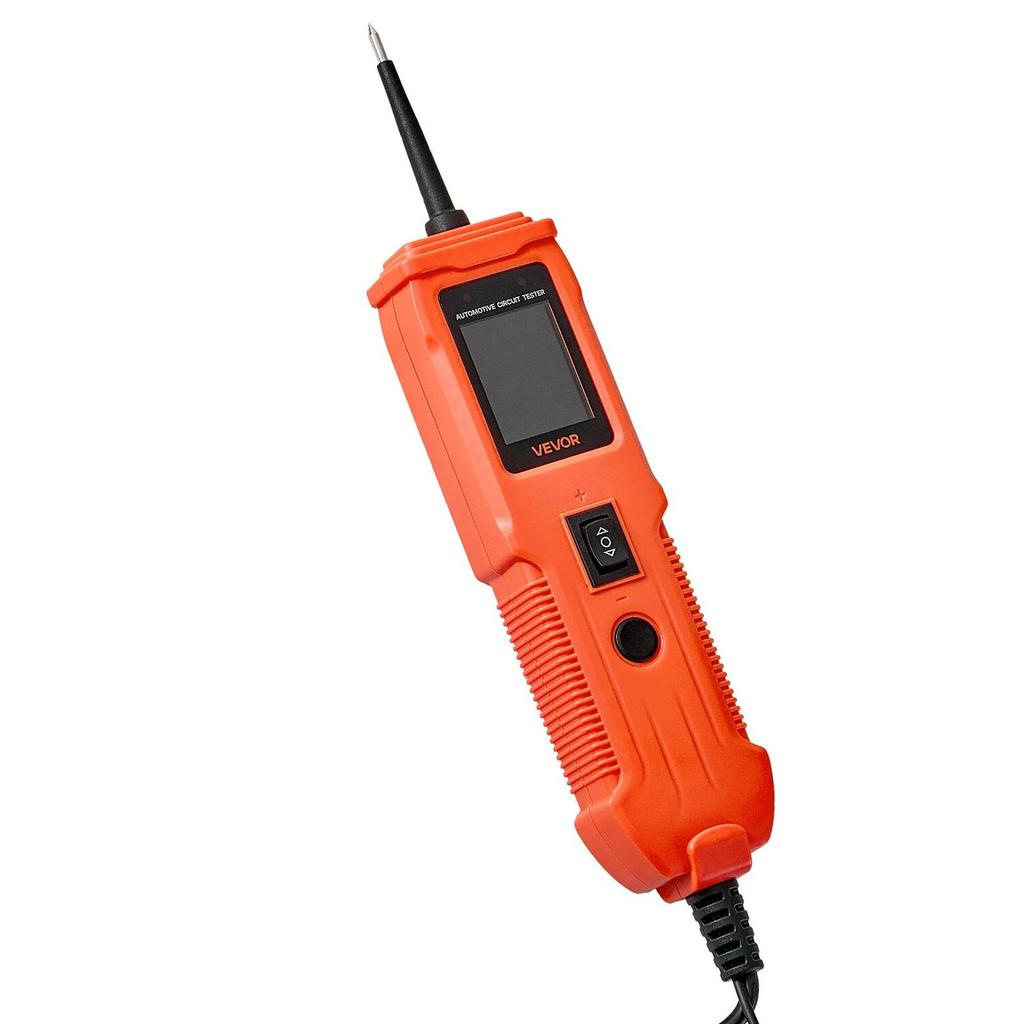 Automotive Circuit Tester, 8 - 35 DCV Power Circuit Probe Tester with TFT Color Display and Lighting, Automotive Power Tester Probe with 13 Ft / 4 M