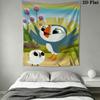 Peter Rabbit Dawn Wall Hanging Printed Fabric Blanket Decorative Tapestries for Bedroom Living Room Home Decor