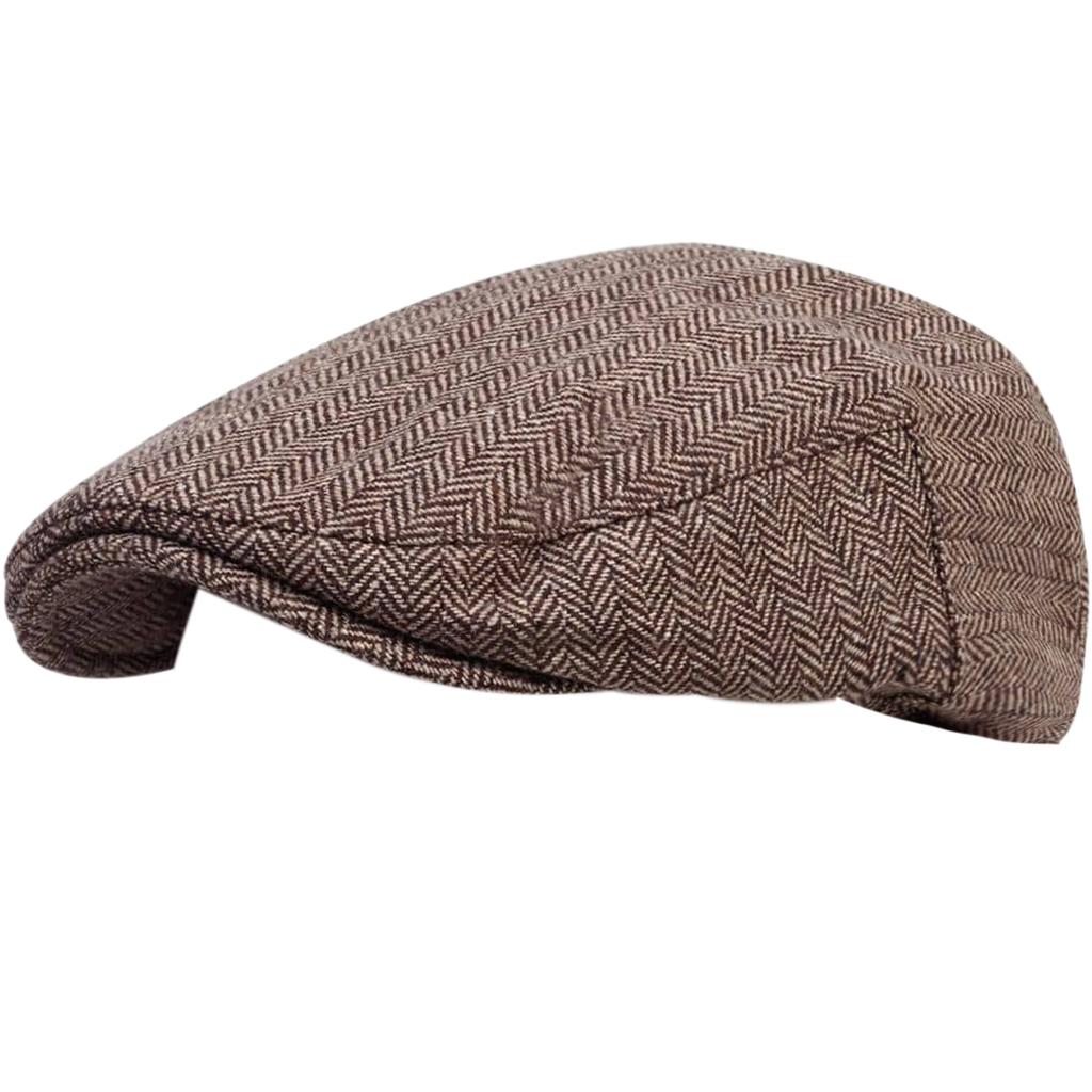 Children Retro Newsboy Caps British Painters Hats Spring Autumn Berets Herringbone Flat Cap Hip Hop Berets For Boys