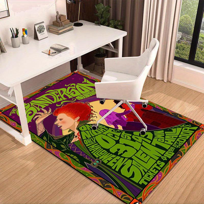Halloween witches Carpet, Chair Rug,Rug for Office Bedroom living rooms, Doormat decor Fan Gift Christmas Gift