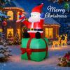 5.9FT LED Inflatable Christmas Yard Decor Santa Claus Gifts Box Model Xmas Toy Home Decoration Festive Supplies Ornaments Gifts