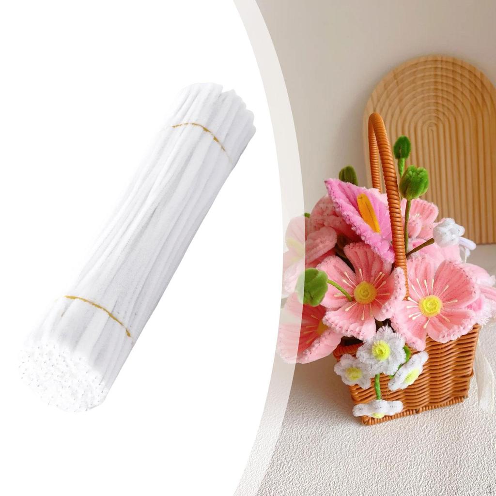 Pfeifenreiniger Basteln 8mm Chenille-Röhrchen für Kinder Zubehör DIY Strauß Handgemachtes Material