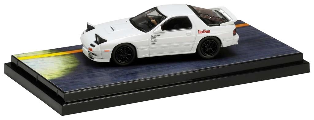 HJ64 Mazda Initial D VS Kyoichi Sudo and Ryosuke Takahashi Driver Figures Included 1/64 RX-7 (FC3S) / (Finished Product)