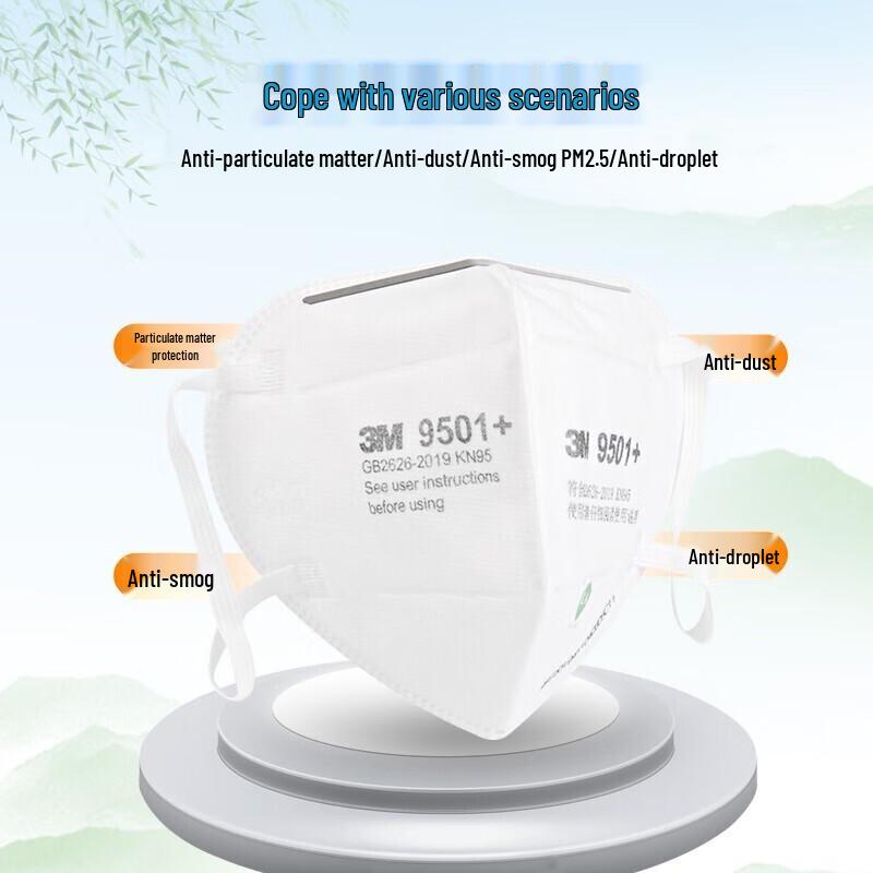 3M 9541V KN95 Activated Carbon Respirator Mask with Valve